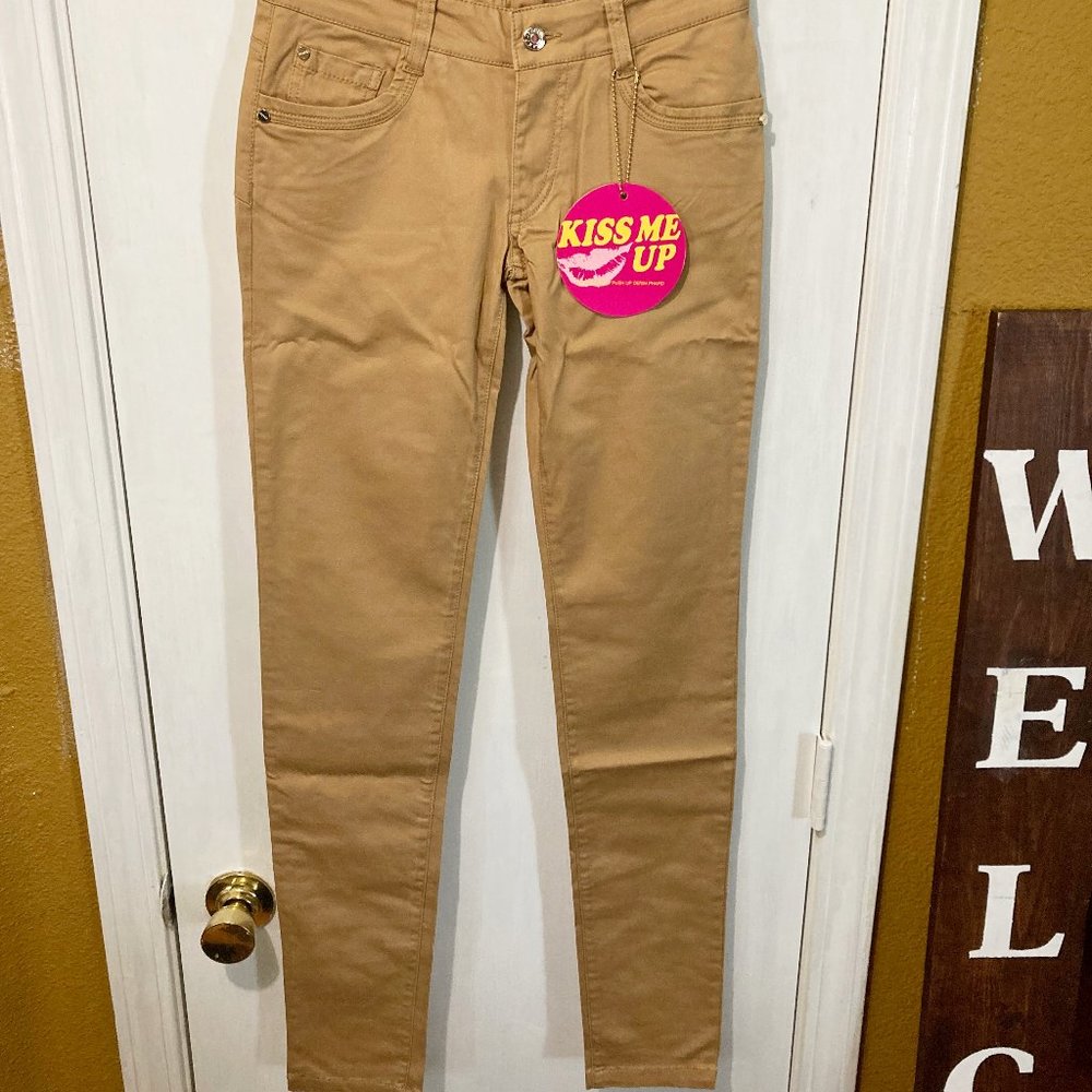 Phard women's size 24 "KISS ME SLAX" stretch skinny B-side raised push up jeans